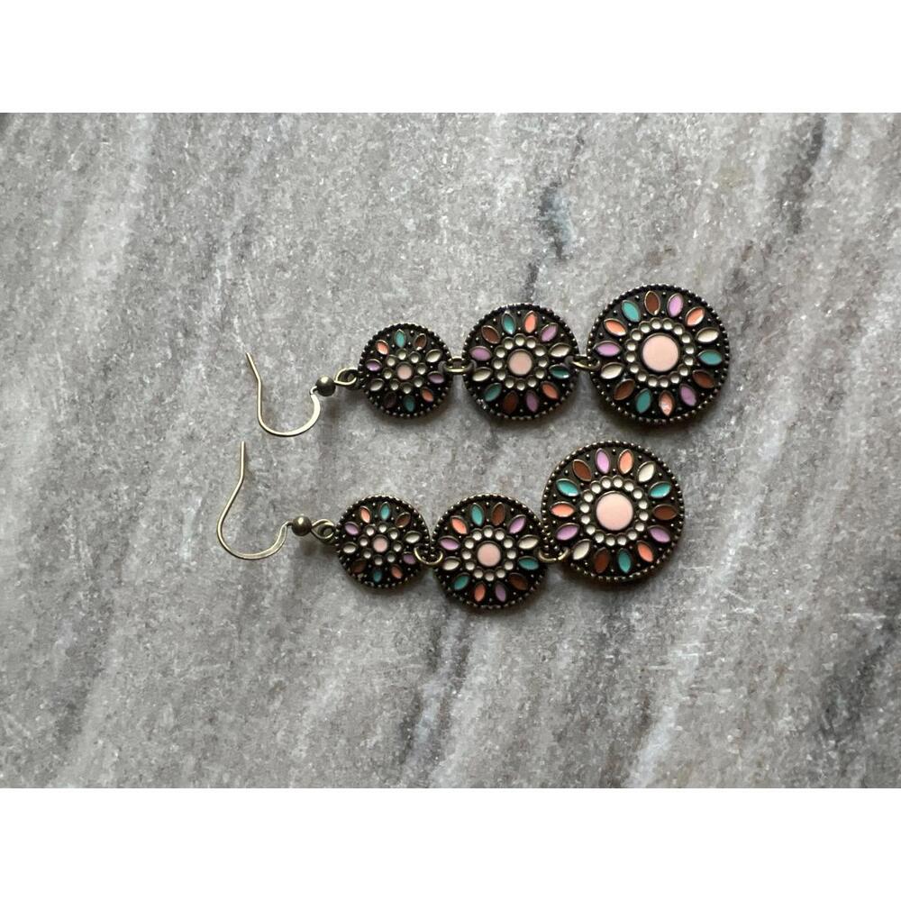 Vintage Style Multicolor Dangle Earrings